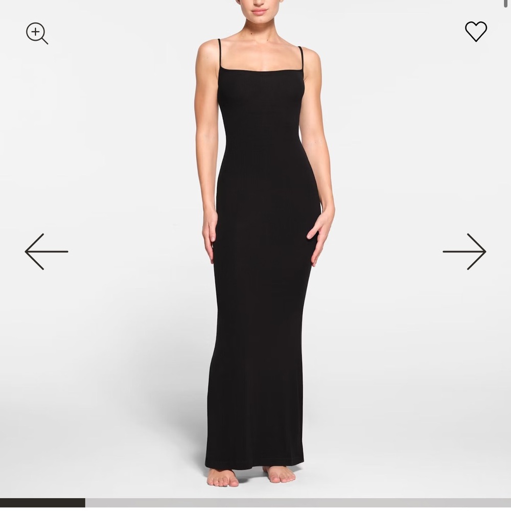Skims long slip dress